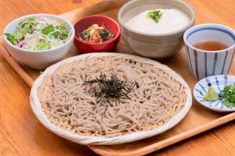 [Cold] Seiro soba or tsuke udon & choice of mini bowl (choose soba or udon)