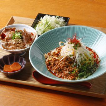 汁なし担々麺&選べるミニ丼