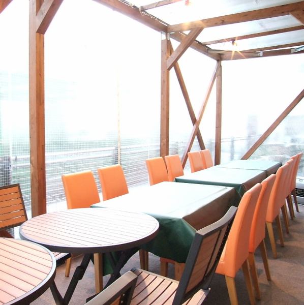 [Terrace seats can be reserved for 10 to 20 people] We recommend the 9-course 3,500 yen course with all-you-can-drink for 2 hours at a stylish terrace house♪ 500 yen for 3 hours.Perfect for summer ♪ Terrace seats with a sense of openness.It's fully air-conditioned, and there's even a blanket and a stove in the winter! If you're unsure, you can take a tour! Please feel free to contact us.