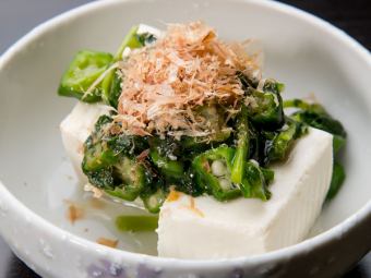Cold Tofu / Yam Tanzaku / Green Soybeans
