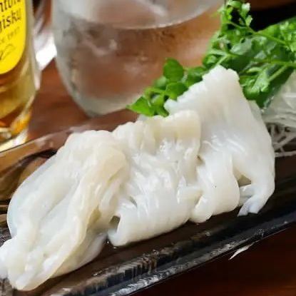 Squid somen sashimi