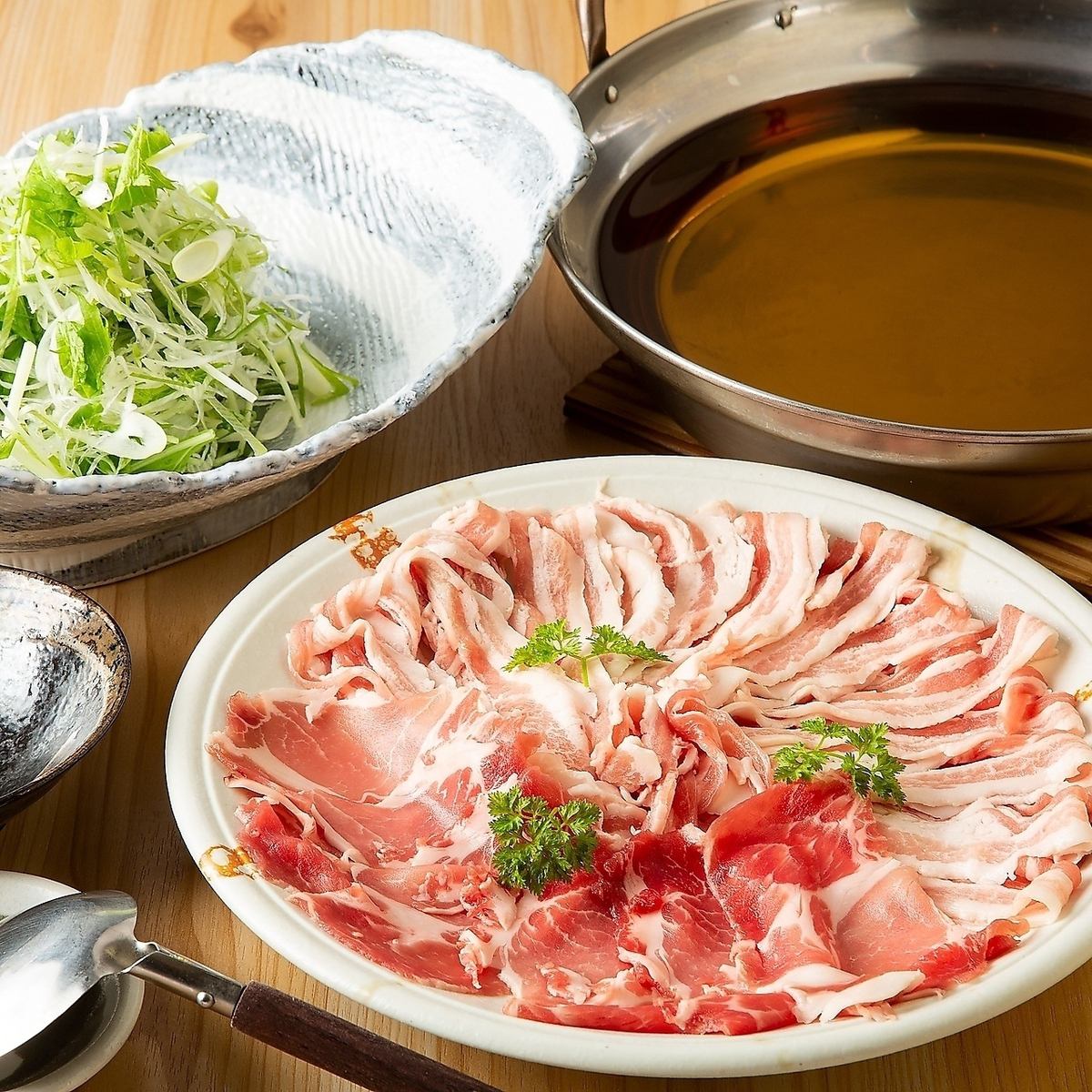 [Private room] All-you-can-eat black pork shabu-shabu plan available! All-you-can-drink included