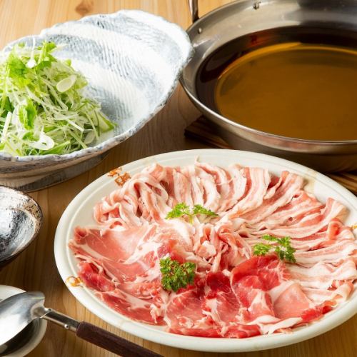 <Kagoshima> Kyushu Pork and Onion Shabu-Shabu