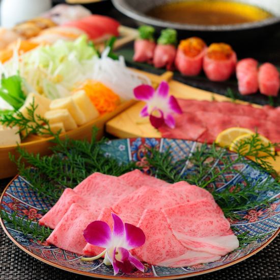 距離梅田站5分鐘★肉壽司及火鍋自助餐3,500日元～♪
