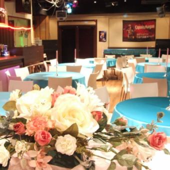 [Wedding 2nd party] All 7 courses ◎ All-you-can-drink 2H + venue 3H use + 30 minutes before and after waiting room