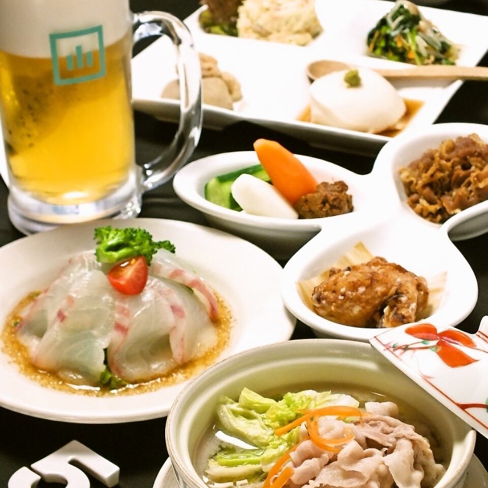 小满100分钟[饮用]套餐3500日元/ 4000日元所有14件1人提供的一道菜