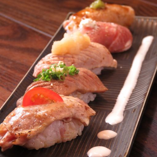 120分钟【无限畅饮】吉寿猪肉烤寿司套餐 5,000日元