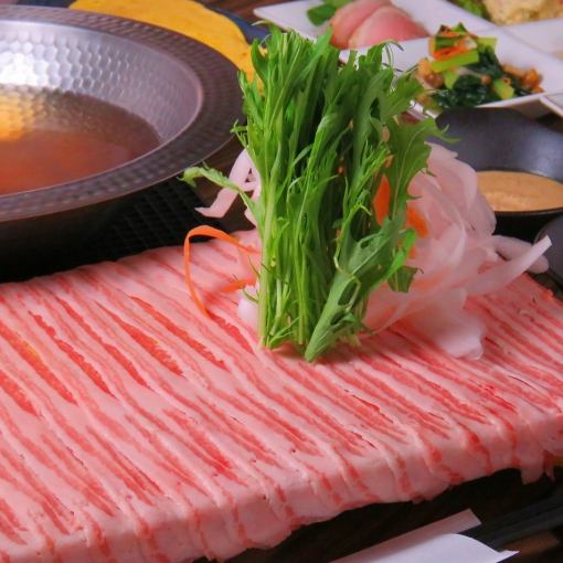 120 minutes of all-you-can-drink included★12 dishes including Yoshiju pork shabu 2 and seasonal sashimi for 6,000 yen