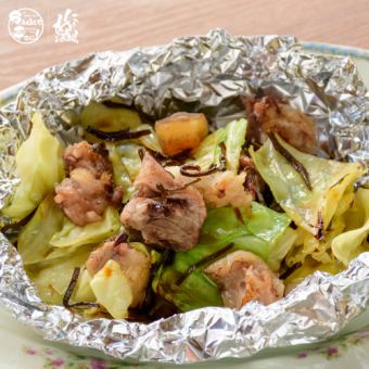 咸菜炒牛筋