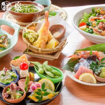 平日10名様以下限定！夏堪能コース＋プレミアム飲み放題付き