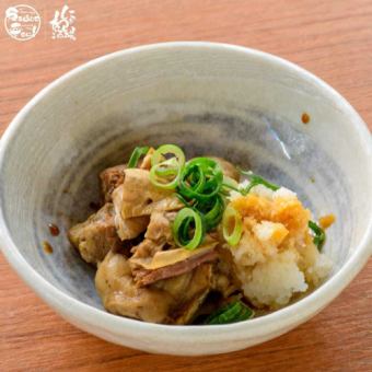 Beef tendon with grated daikon radish and ponzu sauce