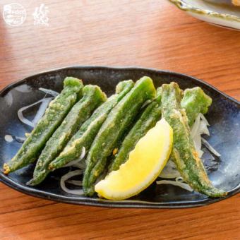 Healthy? Deep-fried okra