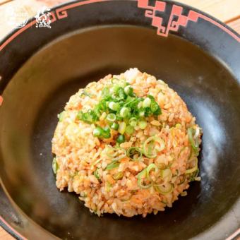 Fried rice served as a staff meal at a lively pub