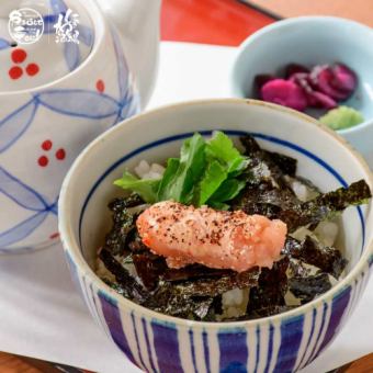 Seared mentaiko dashi chazuke