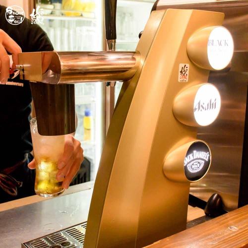 選ばれた店だけの強炭酸のスプラッシュハイボールタワー