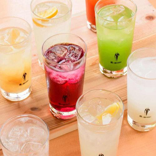 にぎわい酒場だからできる豊富なドリンクラインナップ!