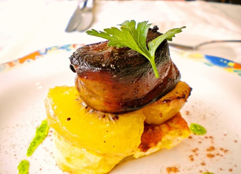 Special course appetizer foie gras