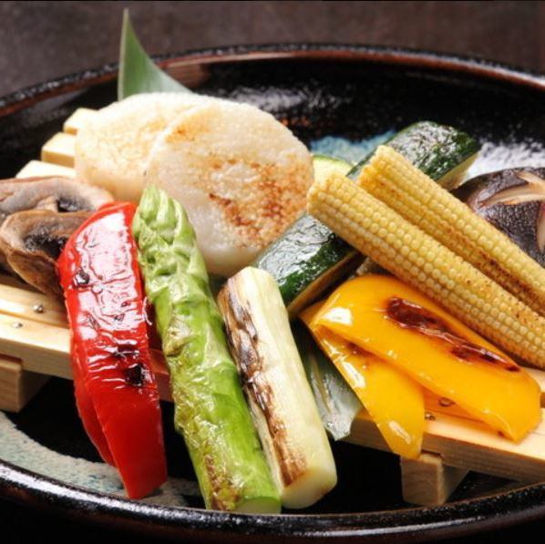 [Exquisite! Fresh vegetable teppanyaki] The most delicious seasonal vegetables are procured and carefully grilled.