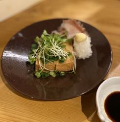 Crispy and thick fried tofu