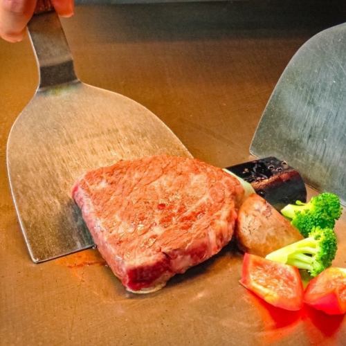 We grill it right in front of you at the counter.