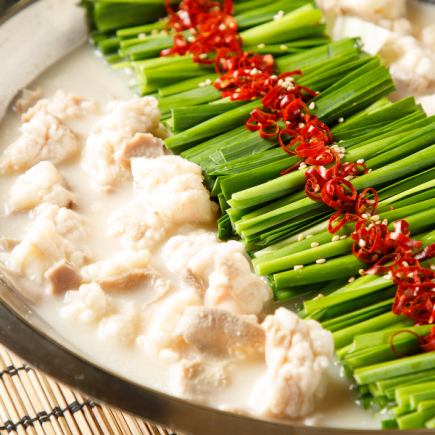 《挑戦コース》おでん食べ放題付き!豪華!牛もつ鍋と海老を食す2H飲み放題付<9品>6000円⇒5000円