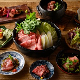 [Sukiyaki (Olive Beef Aitchbone) Course]