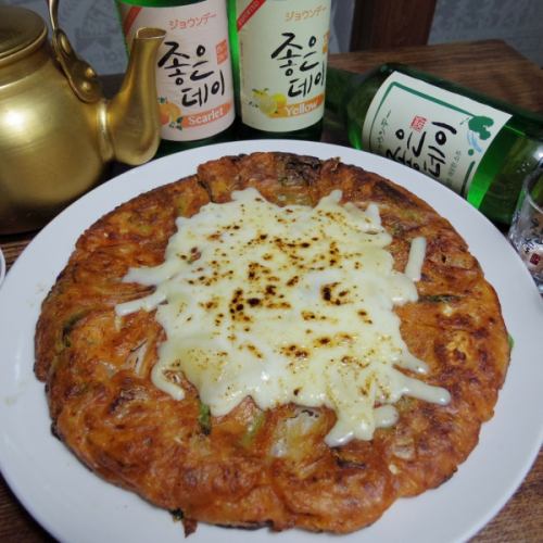 김치 치즈 파전