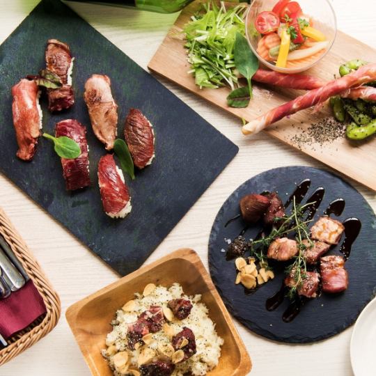 "Lunch" ◆ Broiled meat sushi & meat MIX easy meat sushi lunch course ♪ <120 minutes drink all you can eat> 【4 items 2000】