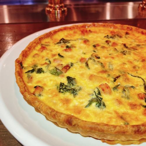 New menu including quiche