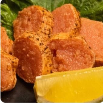 하카타 나카스의 볶은 명란