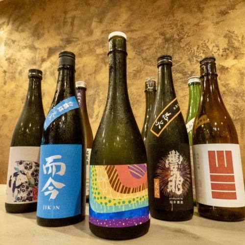 豊富な種類の日本酒