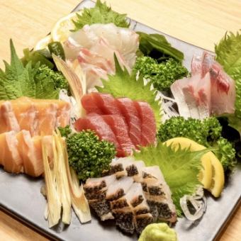 "DeluxeCourse"鮮魚の盛り合わせ・黒毛和牛ステーキ等 2H飲み放題付 全10品 6000円(税込)