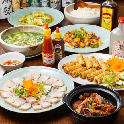 ベトナムオムレツや魚のシチューベトナム風などベトナム料理をご堪能◆Menu 2500円(税込)