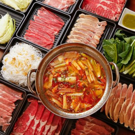 牛肉・豚肉・鶏肉食べ放題!ガッツリ食べたい人向け◆"肉"食べ放題70分コース 2200円(税込)