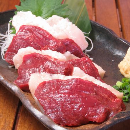 red and white sashimi