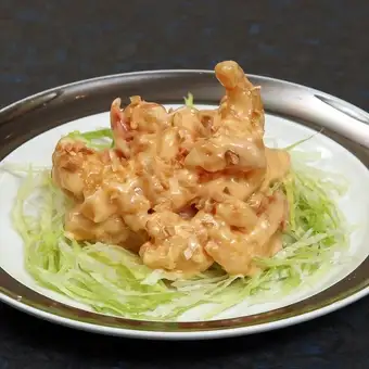 Large Shrimp with Homemade Mayonnaise Sauce