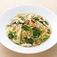 Steamed chicken, spinach and pine nut peperoncino spaghetti