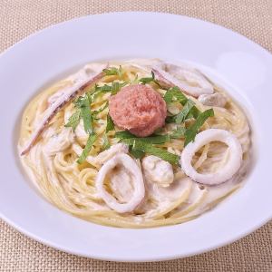 魚介とたらこのクリームソース