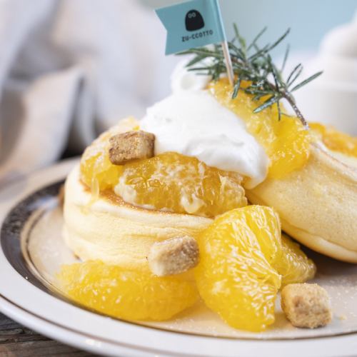 [May Monthly Pancake] Sweet Orange and Greek Yogurt Pancake