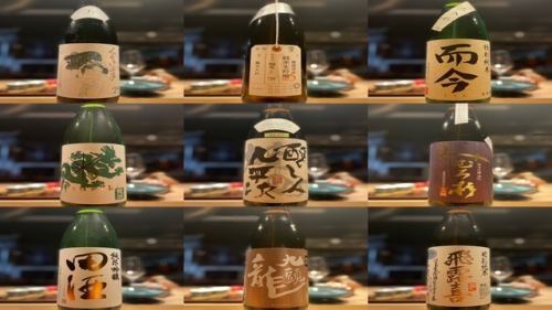 30 types of local sake are always available