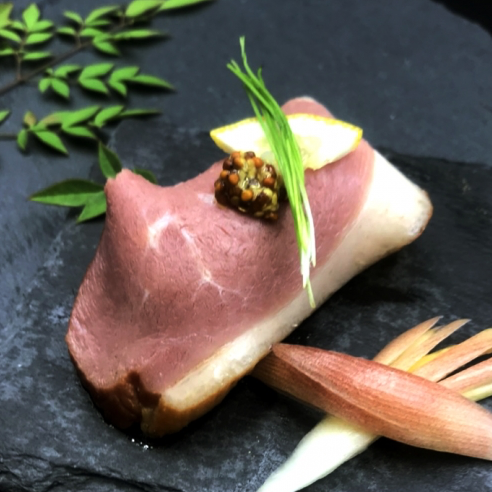Duck meat sushi