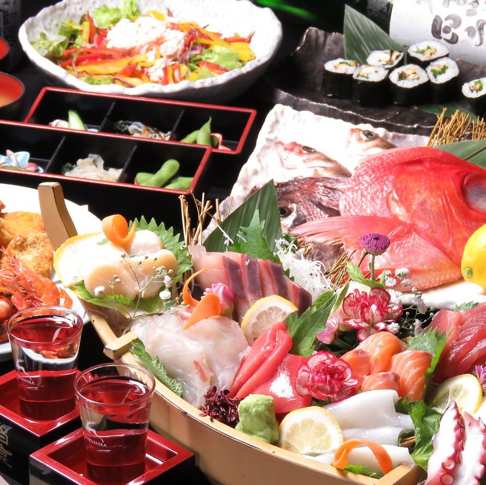 각선 산 노미야 역에서 도보 3 분.차분한 일본식 공간에서 정말 맛있는 생선을
