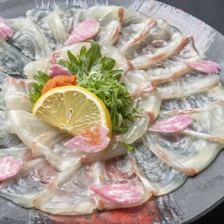 【使用櫻花鯛魚的鯛魚燒套餐】無限暢飲4,420日元加1,580日元