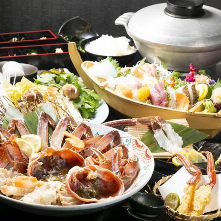 カニスキ鍋コース11,800円飲み放題付き+1,580円