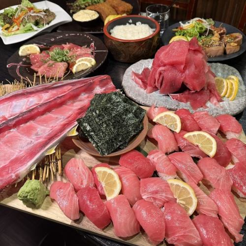 나카 토로 뷔페!? 【참치 만들기 코스】 70 분 뷔페 6980 엔