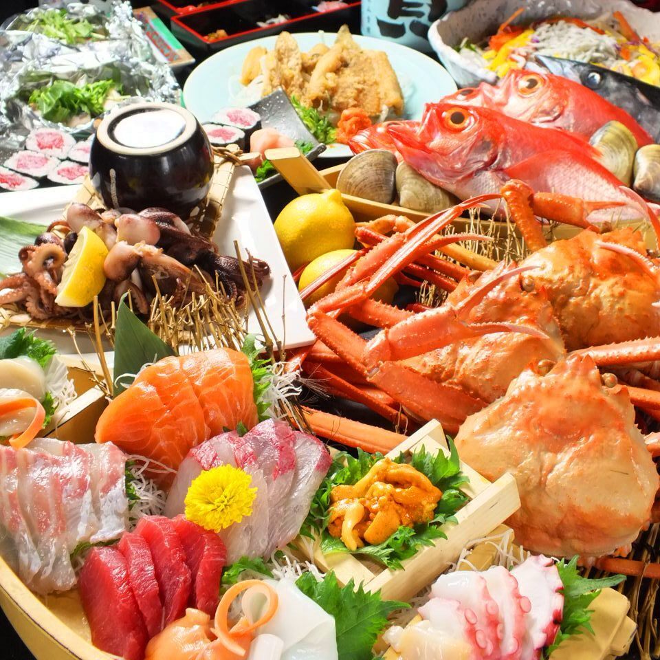 贅沢コースもご用意！絶品鮮魚を堪能♪