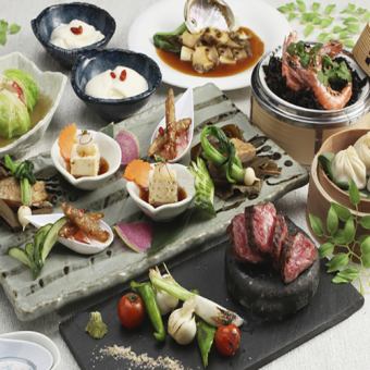 ★2時間飲み放題★本格中華を全8品『王さん私家菜お手軽コース』3,278円⇒3,168円