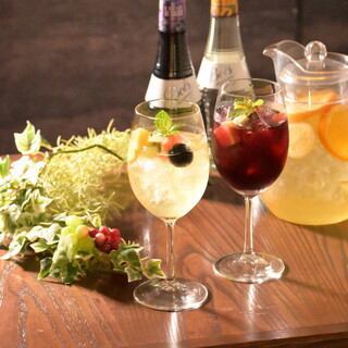We have a wide variety of drinks available! Perfect pairing with food♪