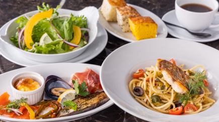 ◆Weekday◆ [Luxurious Lunch] <<Tana Course>> Pasta, main course and dessert! 7 dishes in total 4,400 yen (tax included)