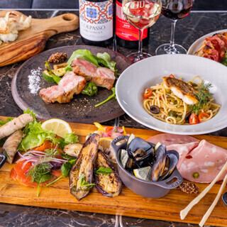 おすすめ【満腹！豪快！スタンダードプラン！！】メイン料理が選べる！全5品【90分飲み放題】